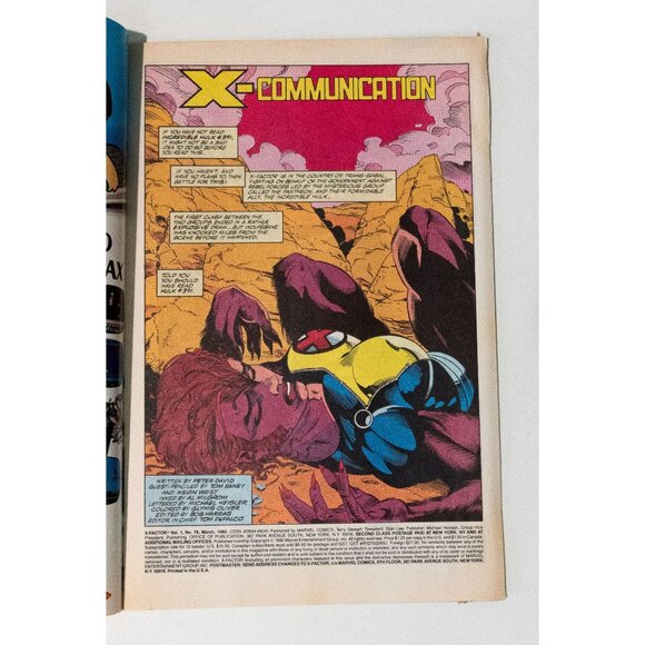 Marvel Comics X-Factor Issue #76 Wolfbane Goes Wild 1992 - Picture 6 of 9